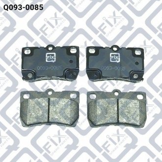 TOYOTA / LEXUS Колодки гальмівні задні дискові Q-fix Q0930085 (фото 1)