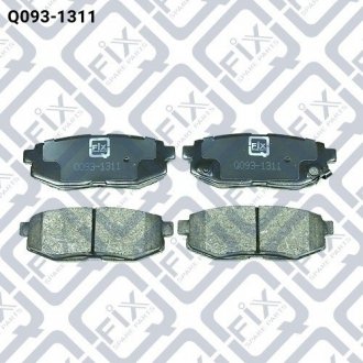 SUBARU Колодки гальмівні задні дискові Q-fix Q0931311