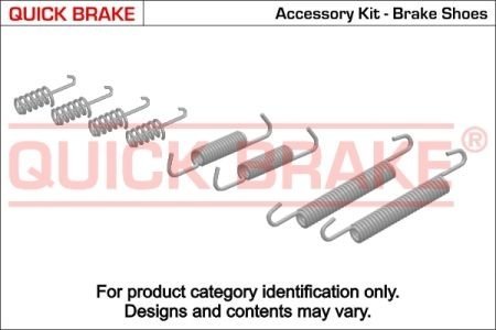 Комплект пружинок колодок ручника Volvo C70/S80/XC90/S60 01-14 QUICK BRAKE 105-0832 (фото 1)