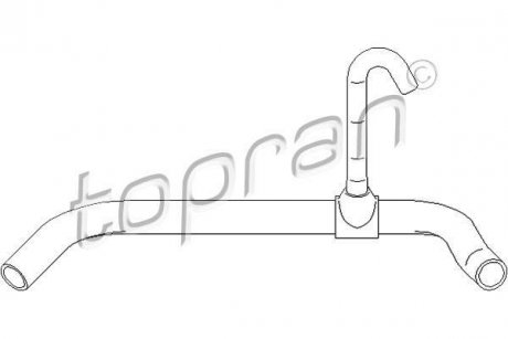VAG Шланг радіатора (система охолодження) TOPRAN / HANS PRIES 111799