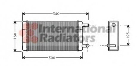 Радіатор пічки MB T1 77-96 Van Wezel 30006108