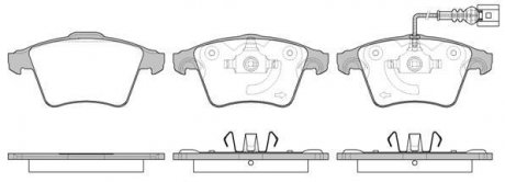 Колодки тормозные диск. перед. (Remsa) VW T5-T6 WOKING P11453.11 (фото 1)