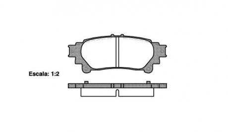 Колодки тормозные диск. задн. (Remsa) Lexus Gs (grl1_, gwl1_) 2.5 11-,Lexus Gs (grl1_ WOKING P12953.00 (фото 1)