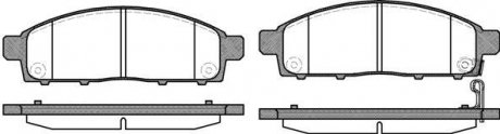 Колодки тормозные диск. перед. (Remsa) Mitsubishi L200 triton 2.5 04-,Mitsubishi Pajero sport ii 3.2 08- WOKING P13423.01 (фото 1)