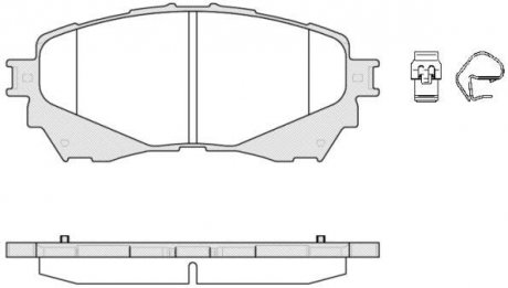 Гальмівні колодки пер. Mazda 6 (18-21) WOKING P14383.04 (фото 1)