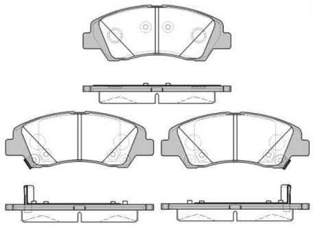 Гальмівні колодки пер. Hyundai i10 1.0-1.2 13- WOKING P14833.02 (фото 1)