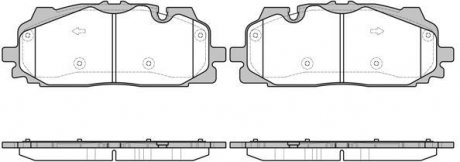 Колодки тормозные диск. перед. (Remsa) Audi Q7 3.0 15- WOKING P17673.00 (фото 1)