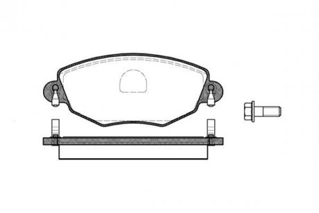 Колодки тормозные диск. перед. (Remsa) Ford Mondeo III WOKING P6763.00 (фото 1)
