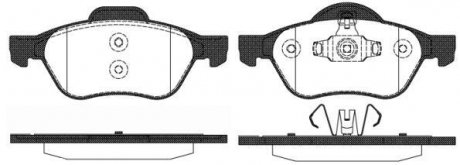 Колодки тормозные диск. перед. (Remsa) Renault Megane II WOKING P8623.10