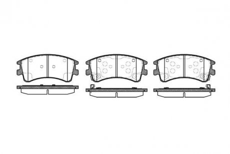 Колодки тормозные диск. перед. (Remsa) Mazda 6 I WOKING P8703.02