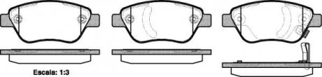 Колодки тормозные диск. перед. (Remsa) Fiat Doblo I 1,3Mjet 1,9JTD 05>10 / Opel Corsa D 08> WOKING P9583.31